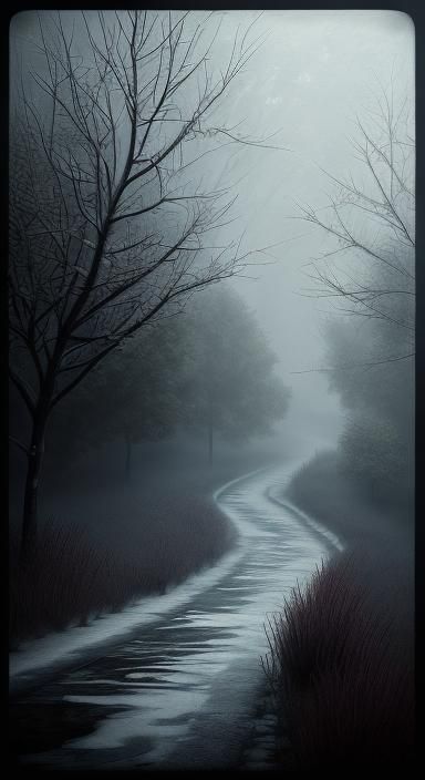 <lora:Nature Love:1.0> Mysterious tree ghost wizard in snowy mountain pass at night 