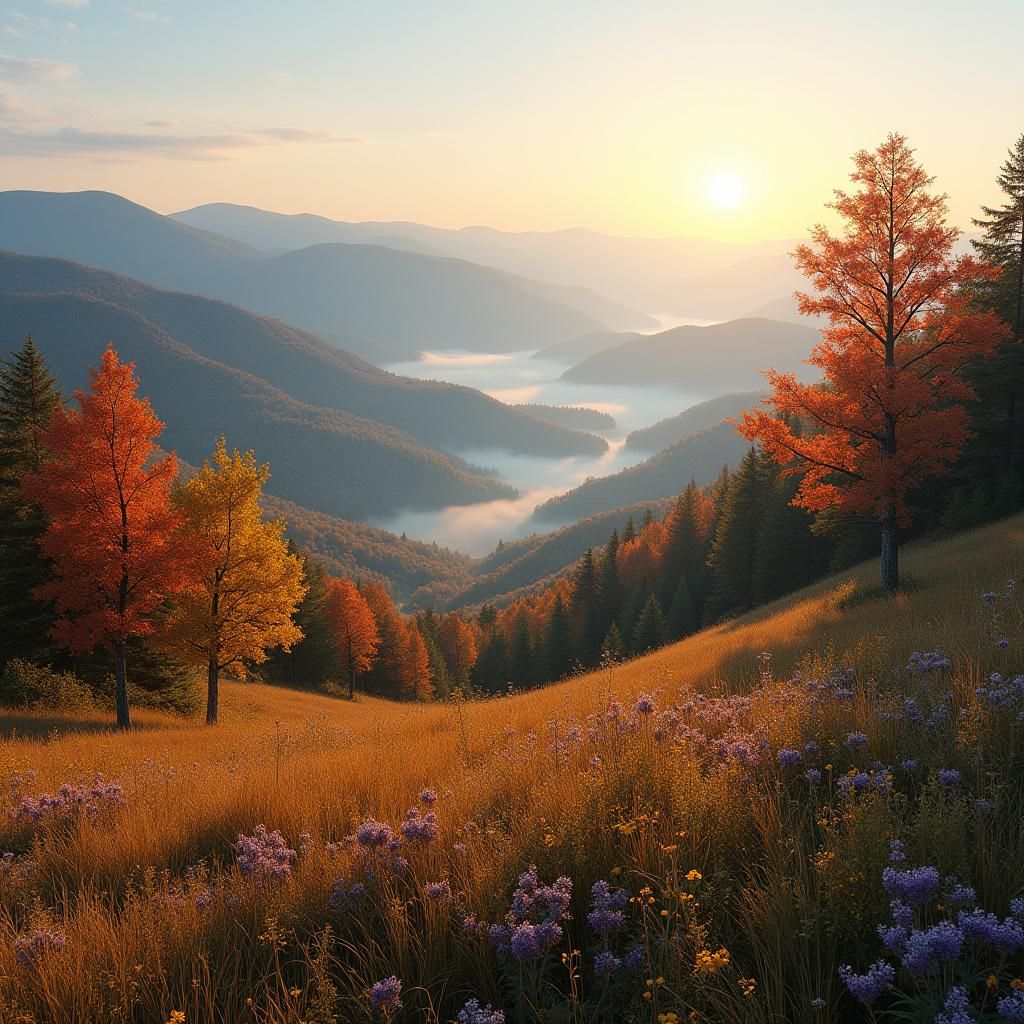 Pennsylvania mountains in autumn