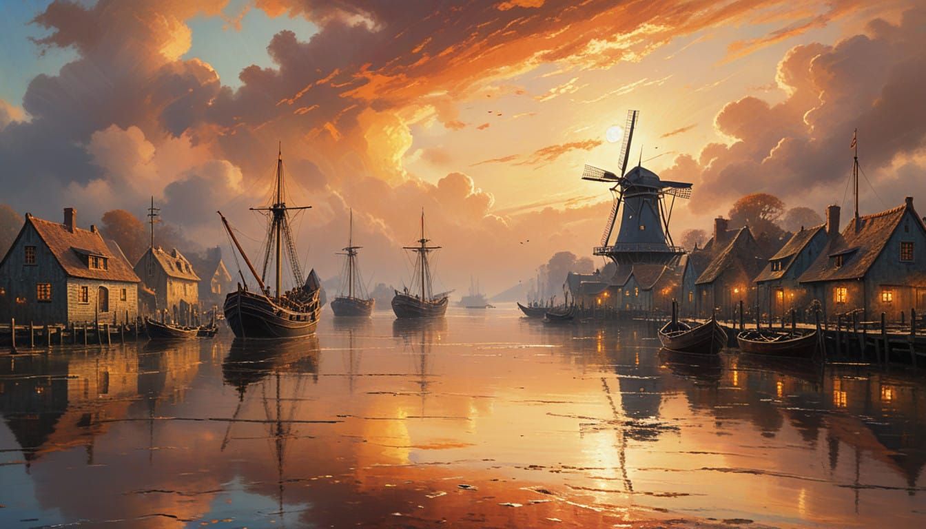 Magnificent sunrise over the old port.  by @RTC