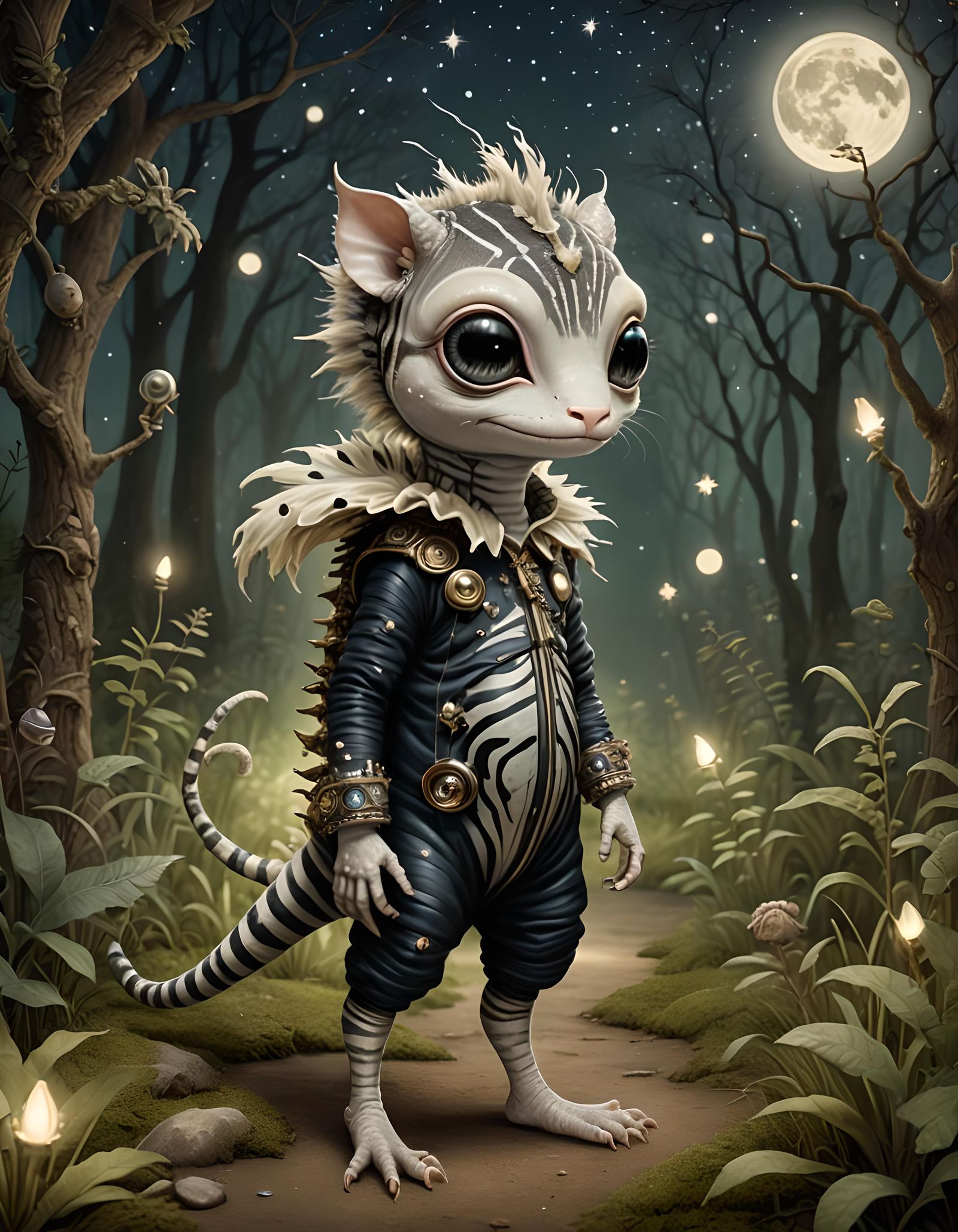 Zebra Gecko Alien