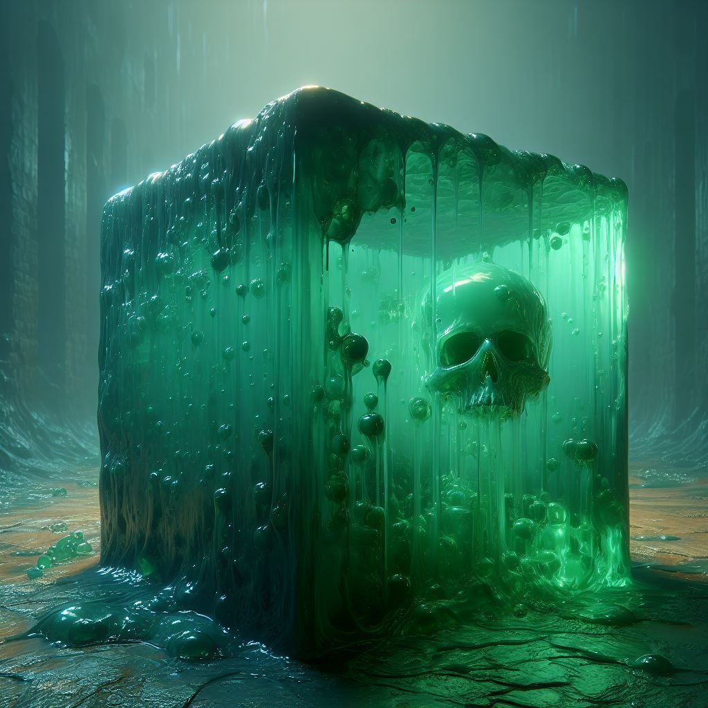 Gelatinous Cube - AI Generated Artwork - NightCafe Creator