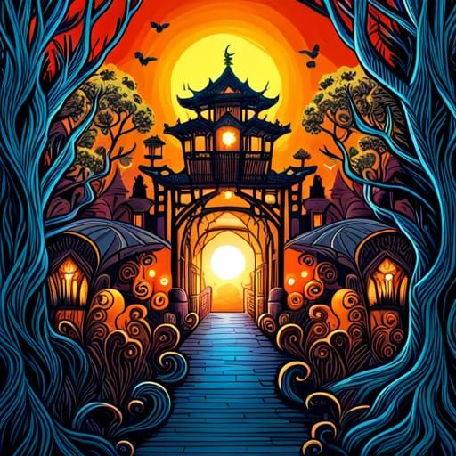 through the woods  by @shooflower