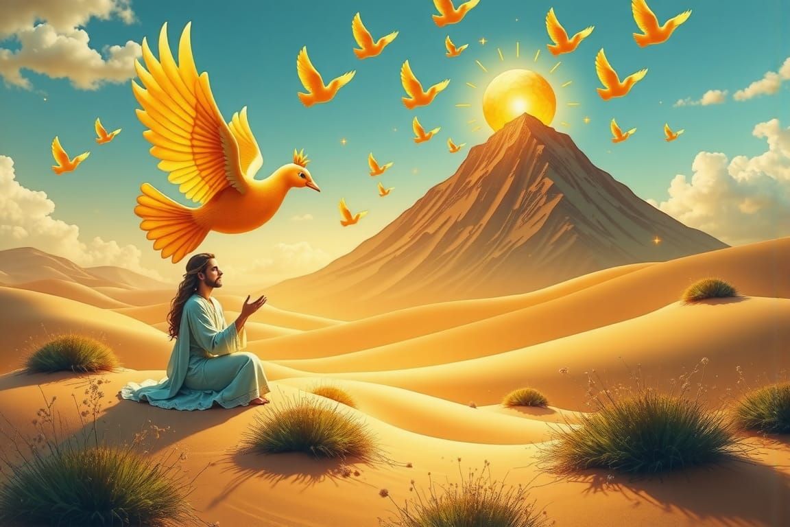 Jesus in the wilderness