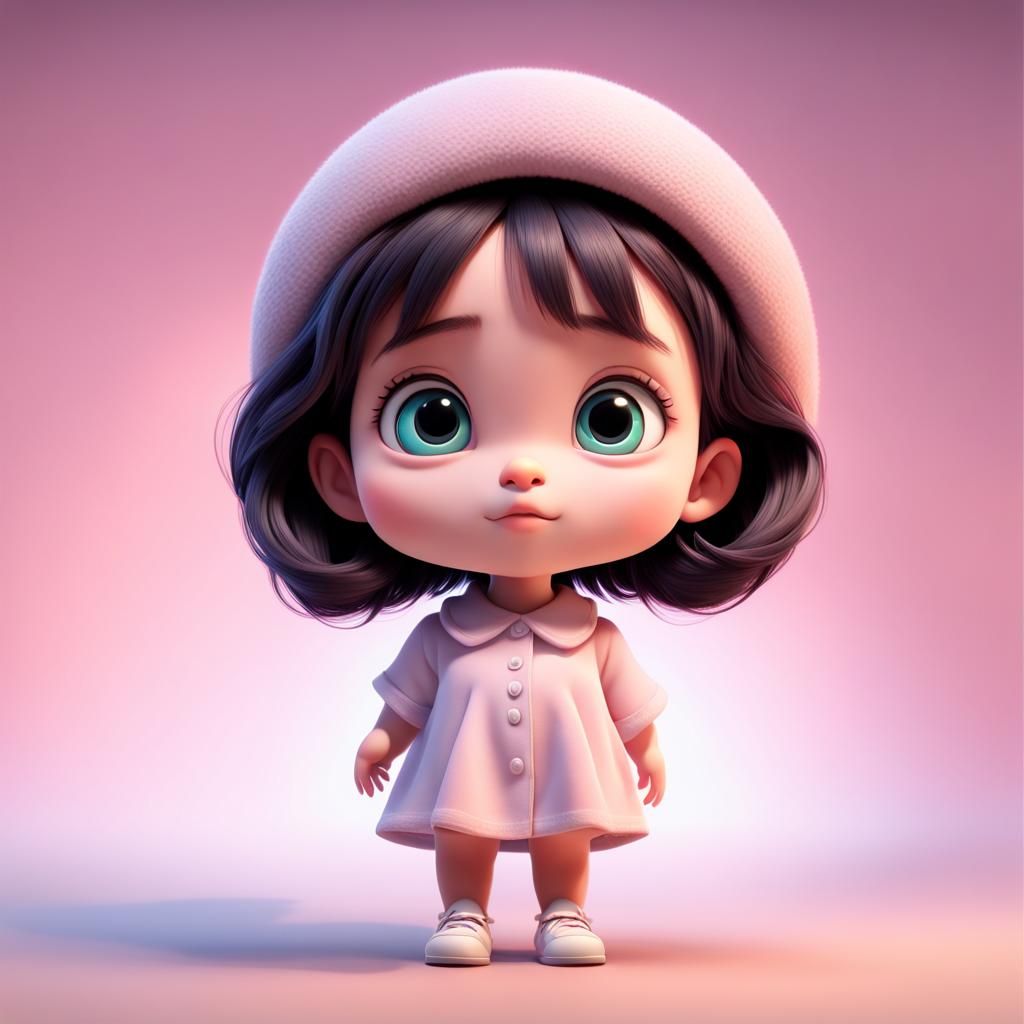 marguerite japanese toddler girl cute big eyes