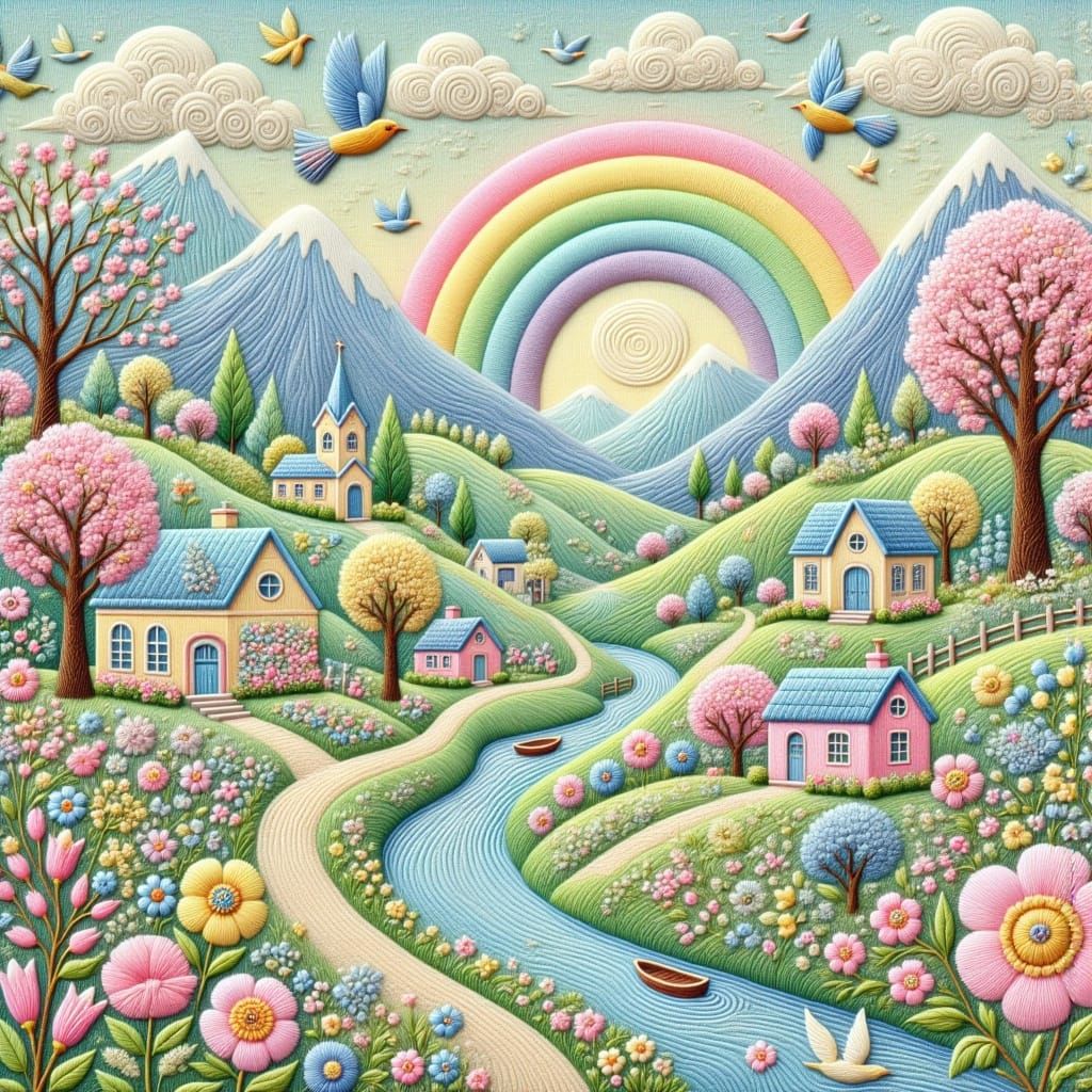  <lora:Pastel Embroidery:1.0>