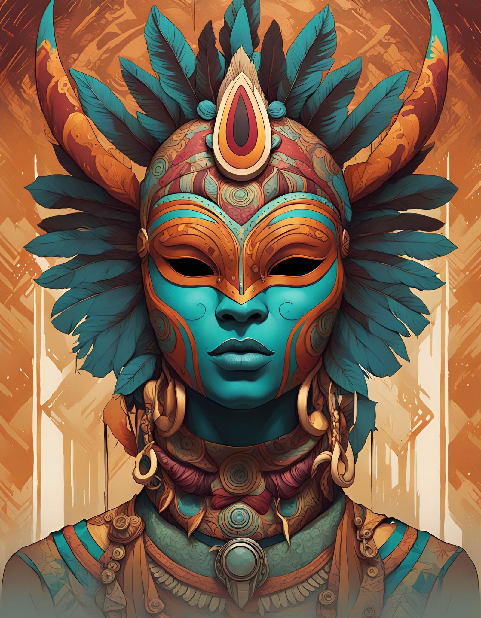 :: Tribal Masks Series :: - AI Generated Artwork - NightCafe Creator