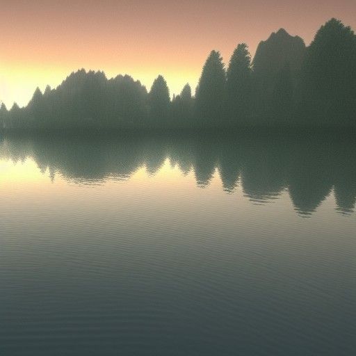 A lake during dawn