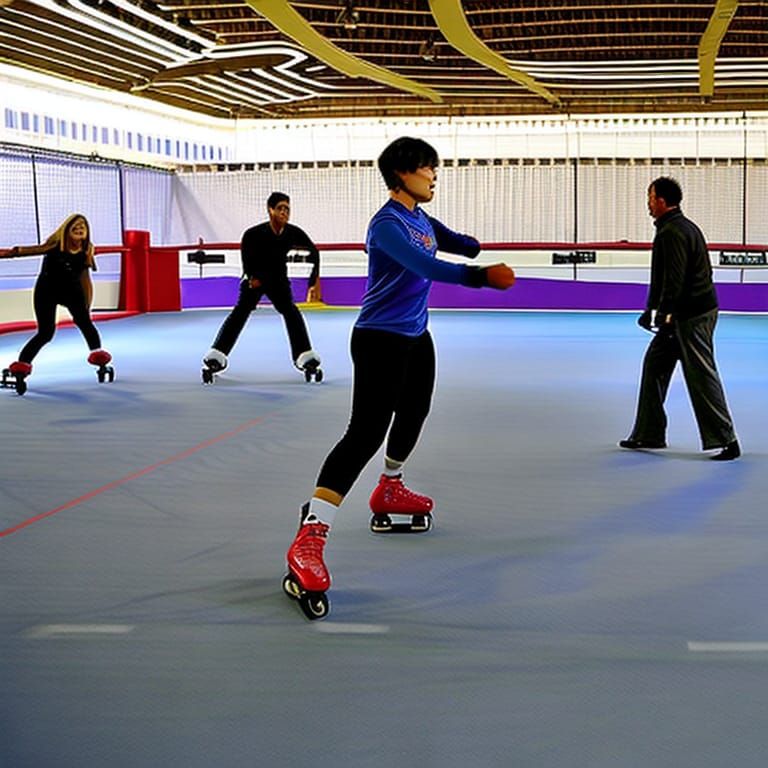 Roller rink AI Generated Artwork NightCafe Creator