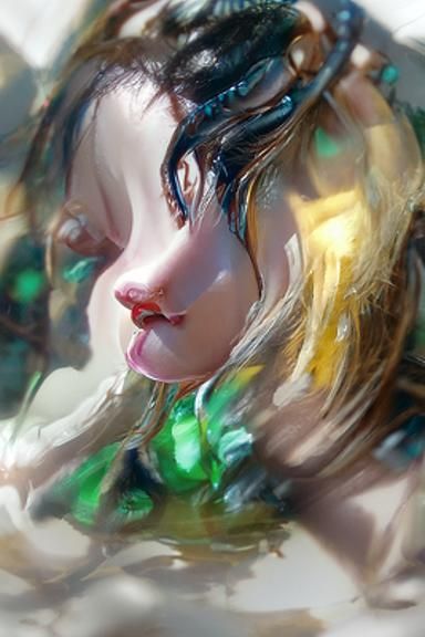 Girl in Oil Painting with Unreal Engine Shading