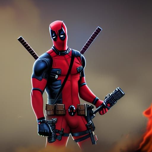 Deadpool enjoying his chimichangas - AI Generated Artwork - NightCafe  Creator