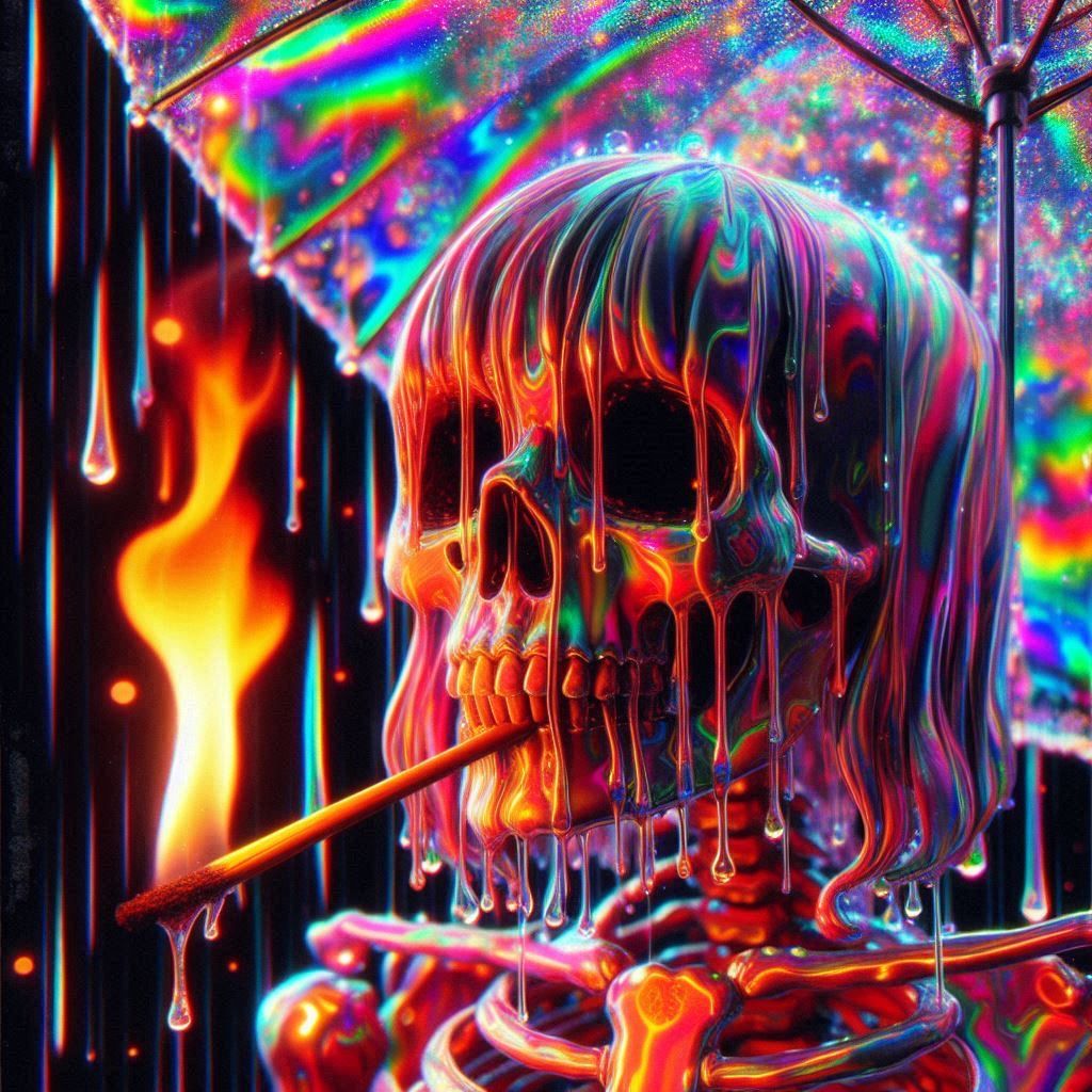 Melting Red-Idescent Aesthetics