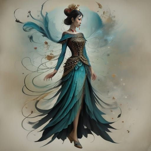 <lora:Magical beauty:1.0> <lora:Ethereal Magic v1 5:1.0> from head to toes or at least 20 cm beneath the feet!!kantonese traditional woman f...