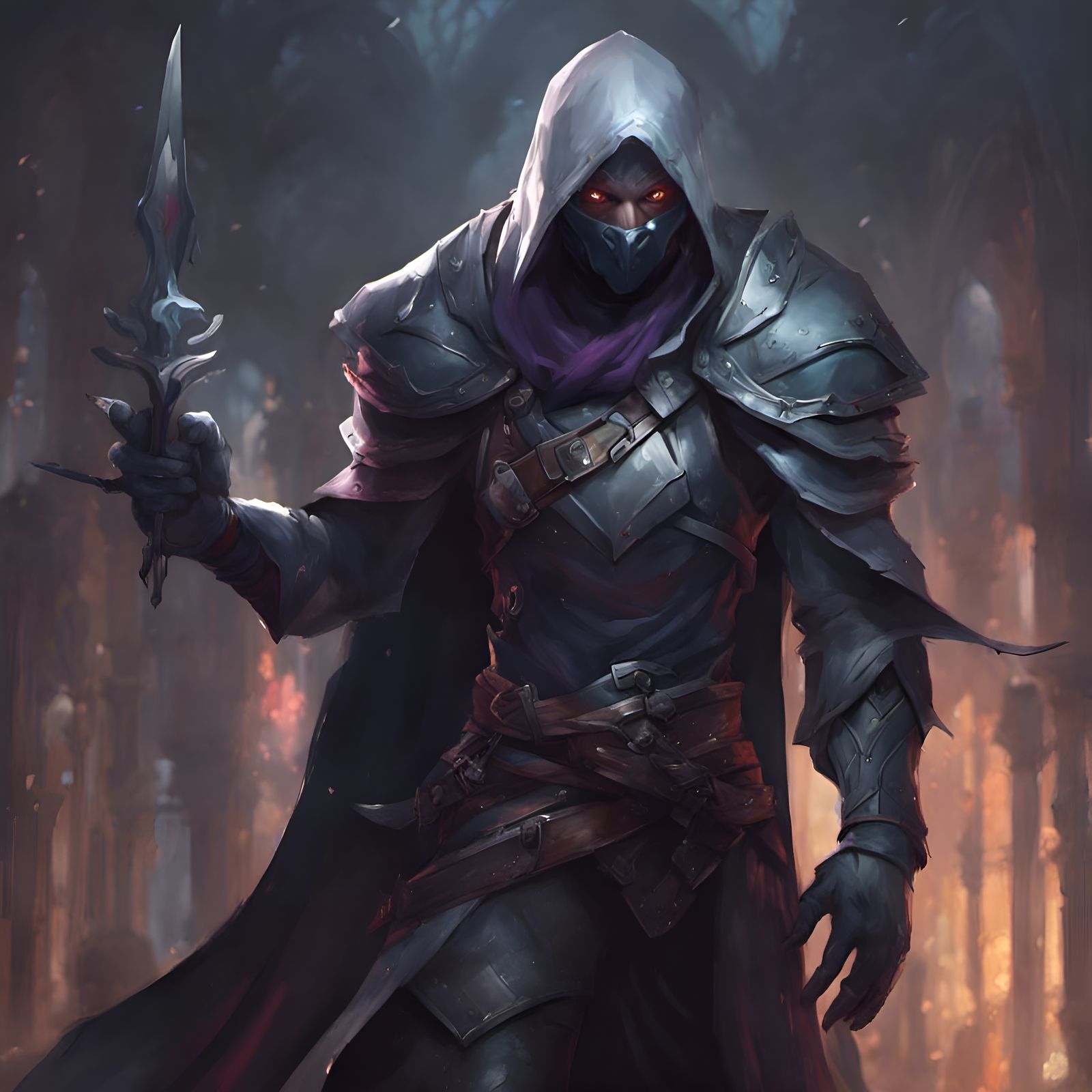 DnD Drow Rogue, stealing - AI Generated Artwork - NightCafe Creator