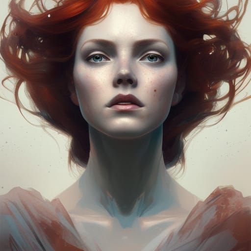 Redhead Queen Portrait - AI Generated Artwork - NightCafe Creator