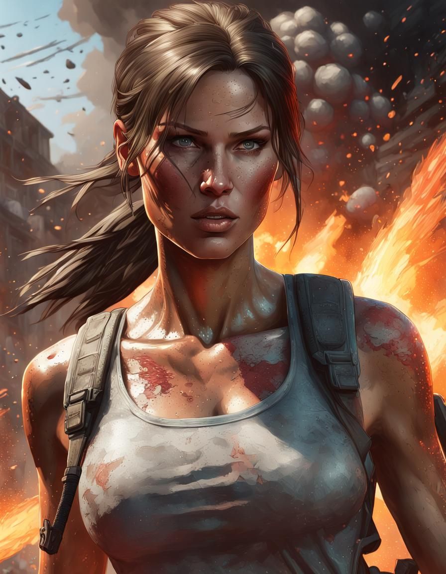 Lara Croft - AI Generated Artwork - NightCafe Creator