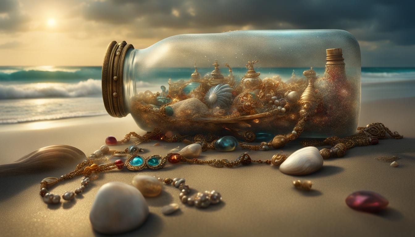 The genie in the bottle left me this.  by @Xerraire