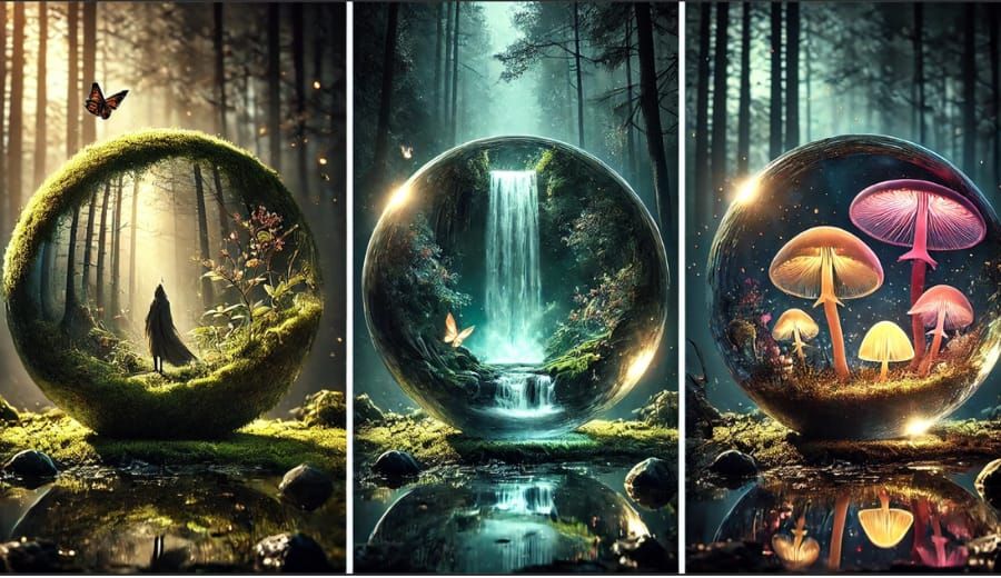 Triptych - Waterfalls