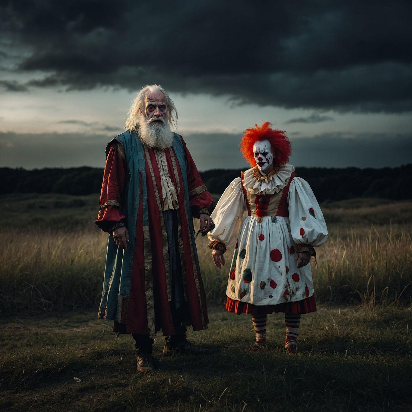 Lear and the fool on the heath