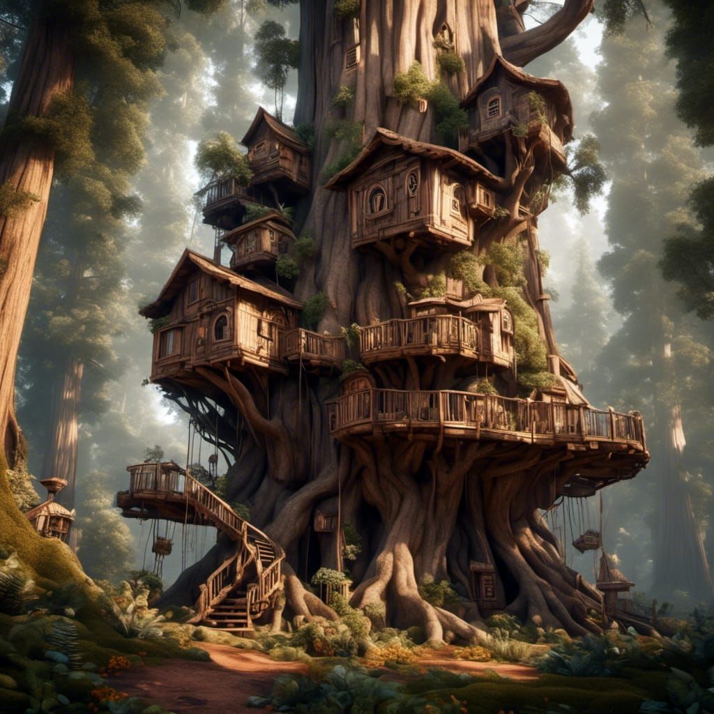 Colossal Sequoia Redwood is home to the folk of the faraway ...