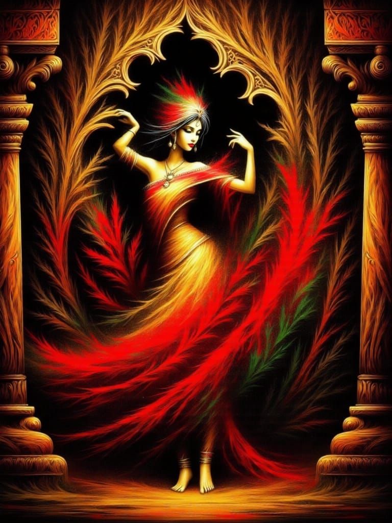 Bharatanatyam dancer 