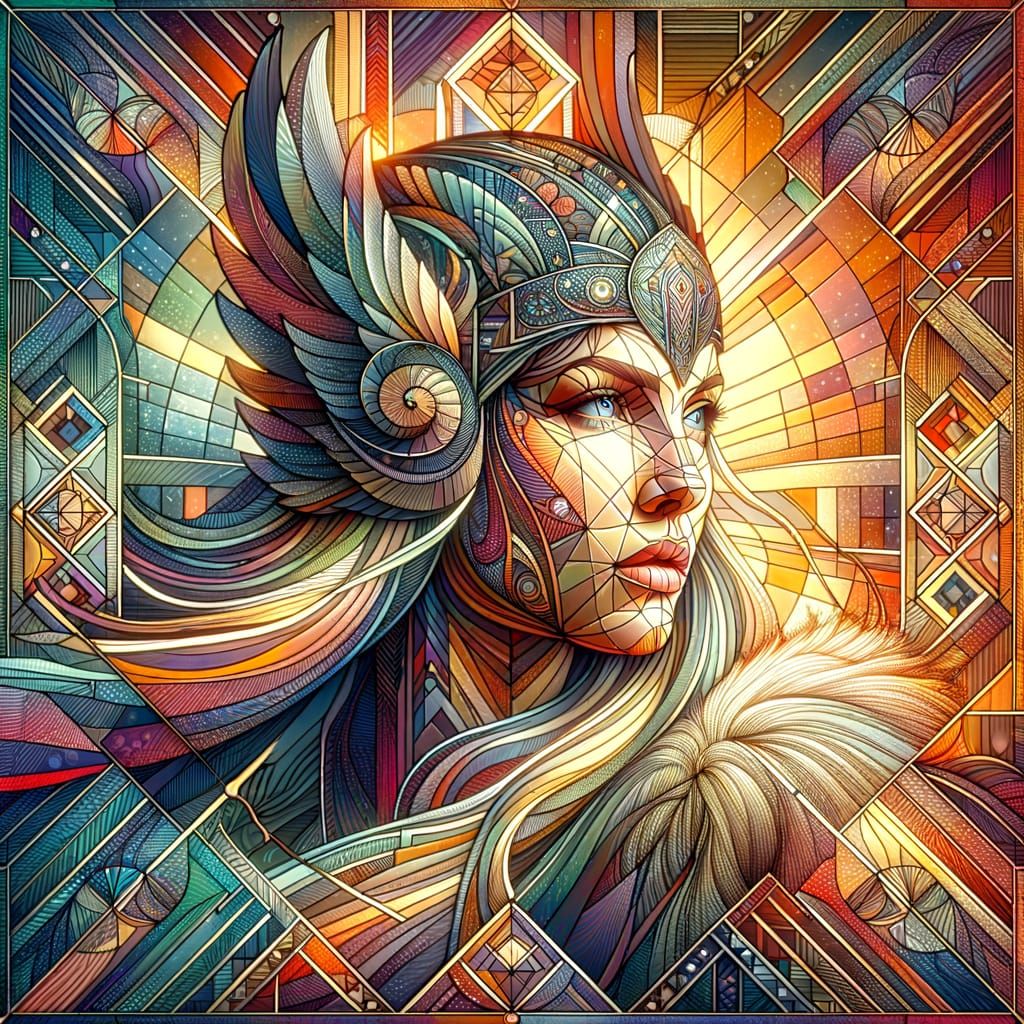 Sacred Geometry Portrait  by @Karen Ridley