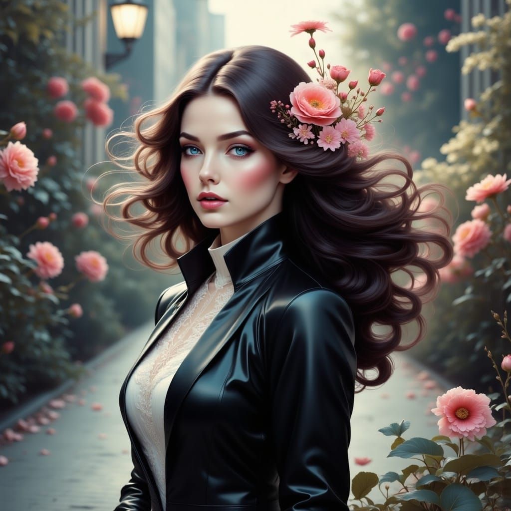 <lora:LoveFlowersFlux:1.0>  