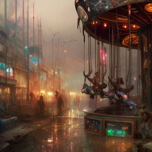 Post apocalyptic carousel - as usual