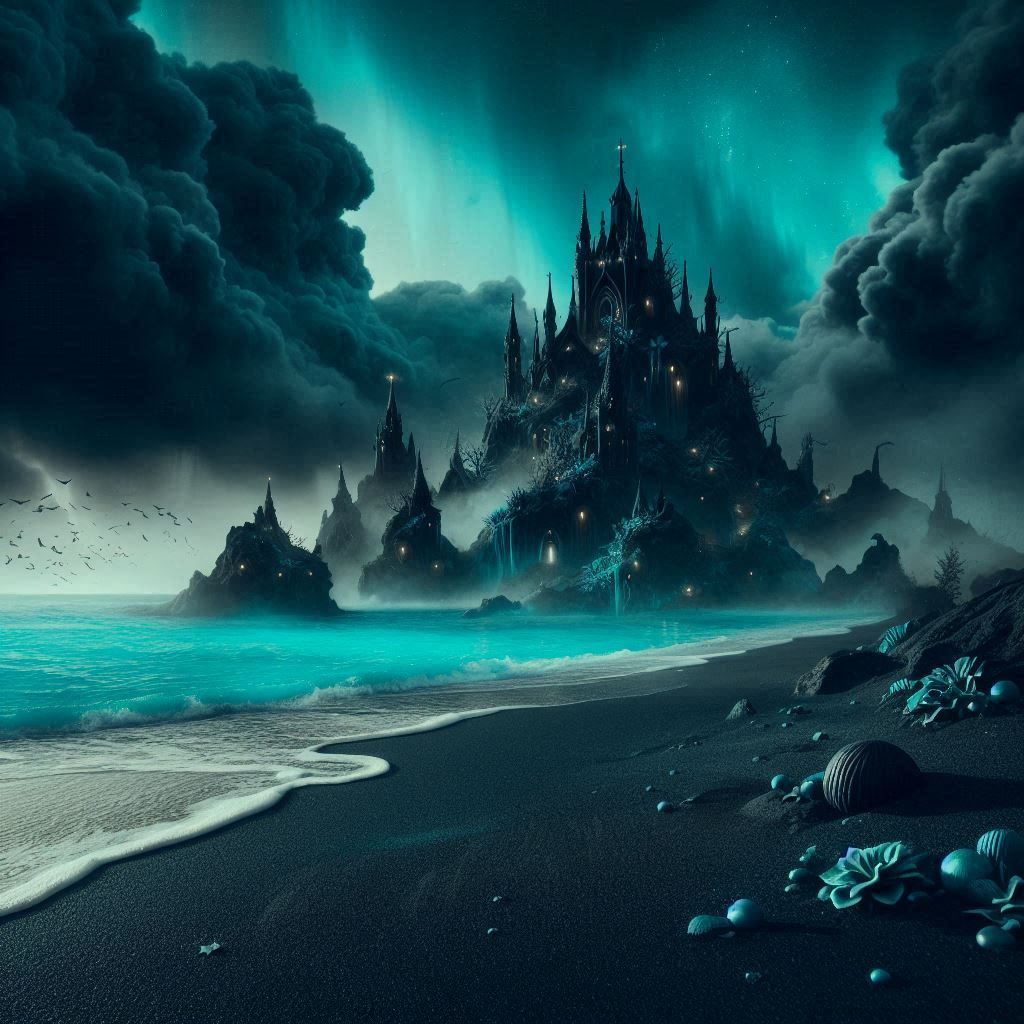 Vampire castle by the edge of the world.