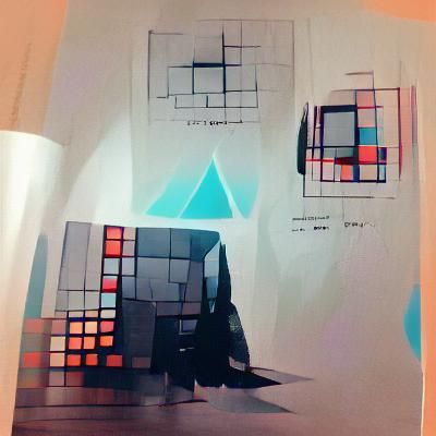 Hello darkness my old friend concept art geometric