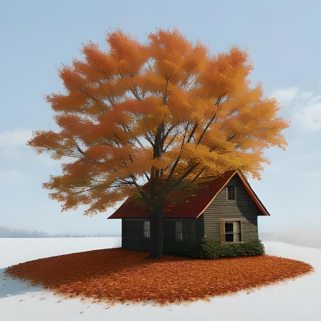 Autumn Leaf Generated by AI