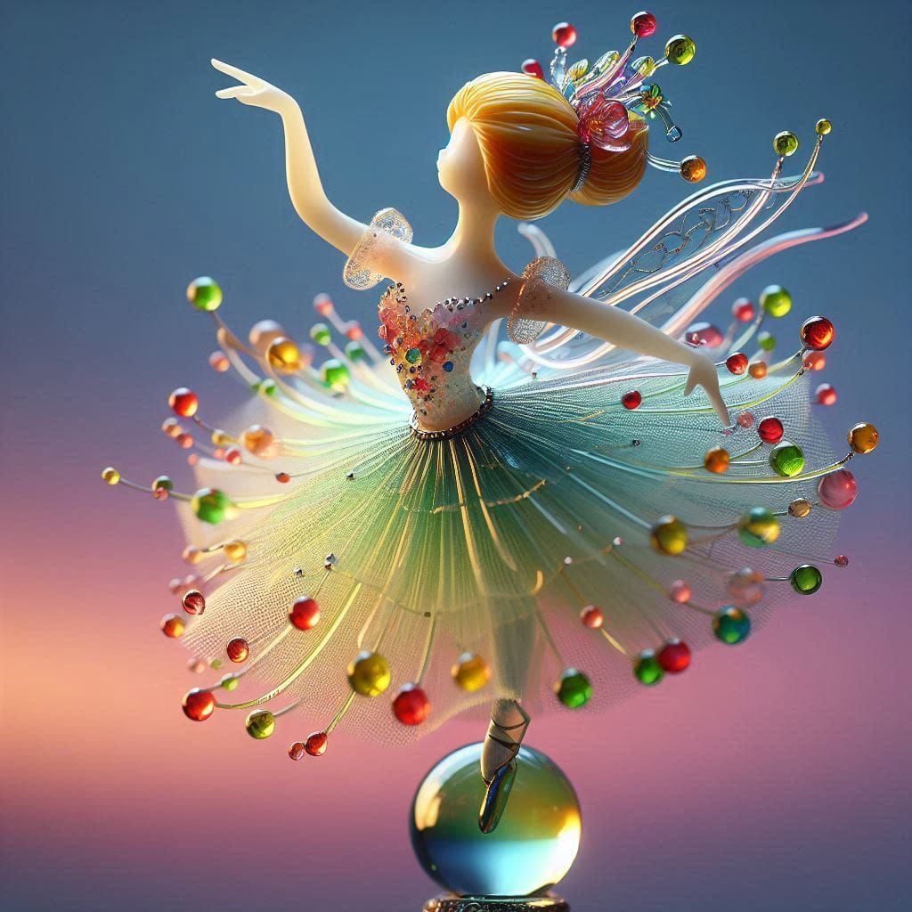 Enameled Glass Figurine