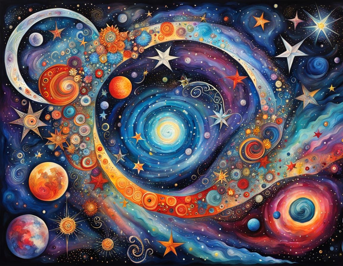 Deep 3D Vortex Tunnel Funnel High-Velocity Plasma Maelstroms of Star-Formation; colorful MultiWavelength Whole-Spectrum Vibrant Iridescent P...