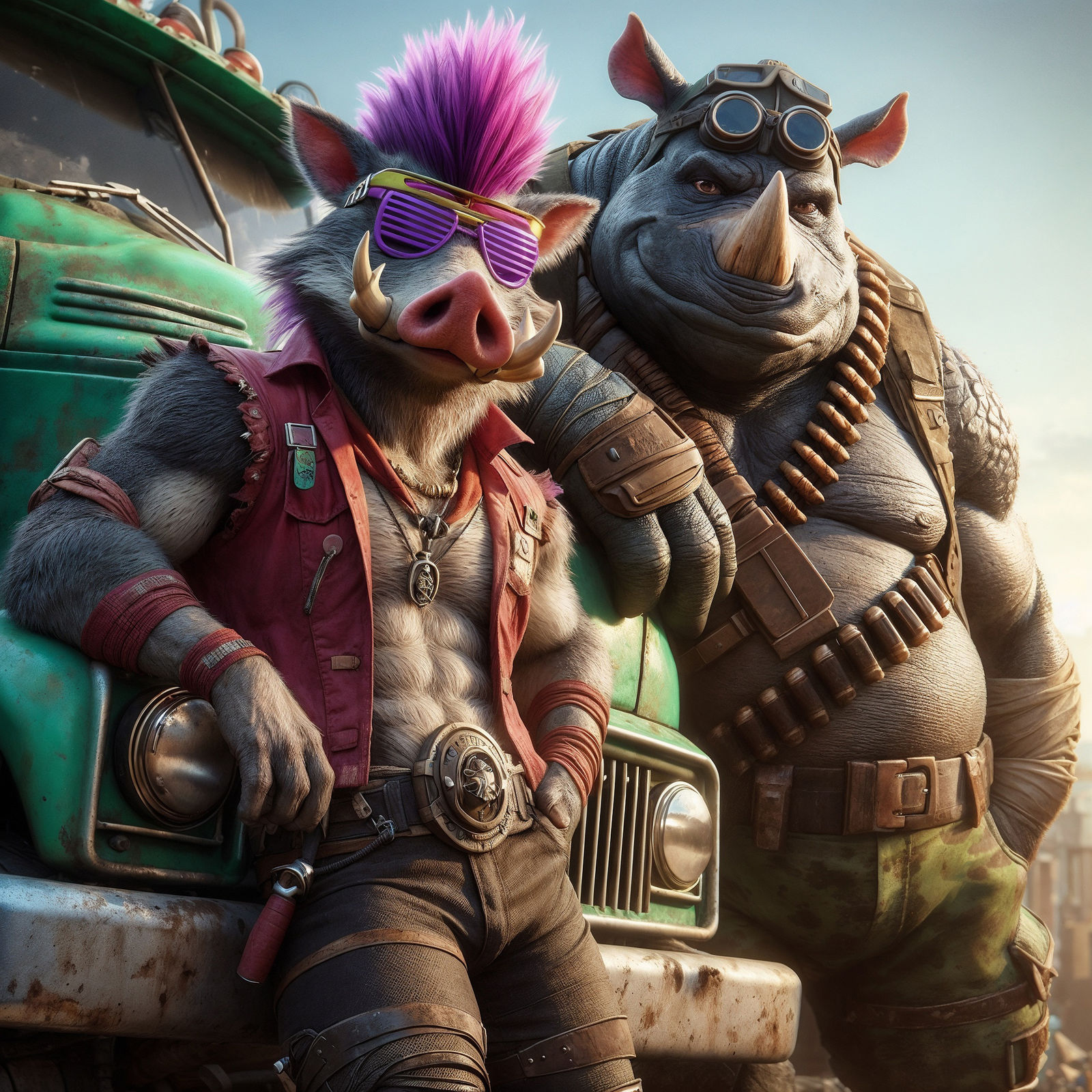 Bebob and Rocksteady - TMNT