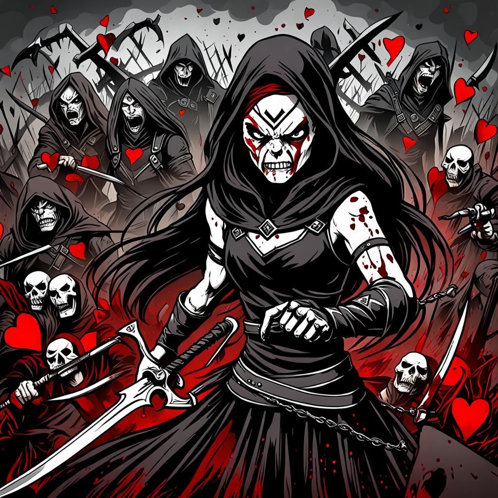 Anger, Betrayal, Murderous, bloodlust, huntress, death, reve...
