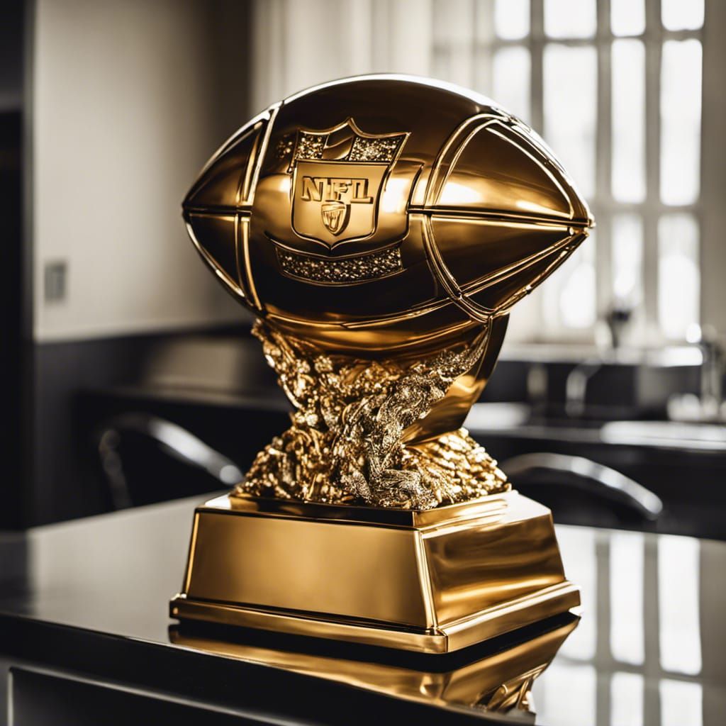 Golden NFL Football Trophy - AI Generated Artwork - NightCafe Creator