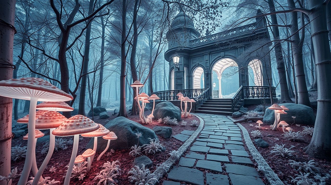 Bioluminescent mushrooms