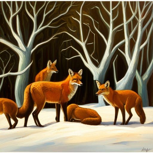 herd of foxes