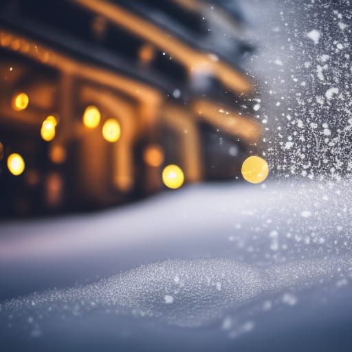 It's snowing outside