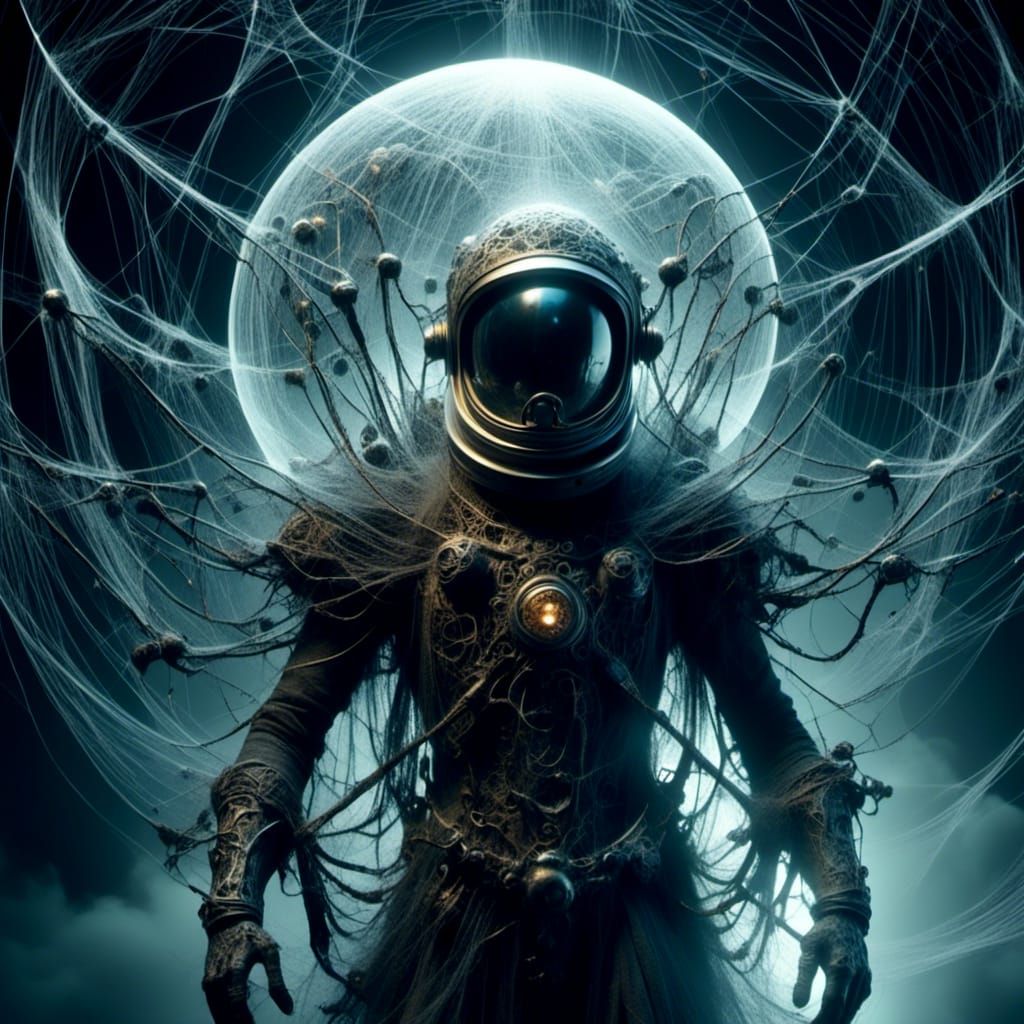  <lora:The Weave:1.0> A futuristic astronaut