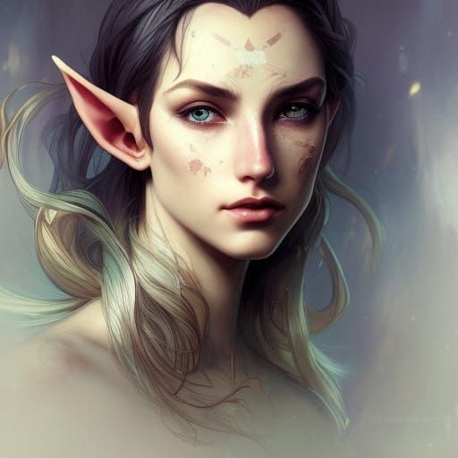 beautiful, celestial, pointy ears, elf, nature - AI Generated Artwork ...