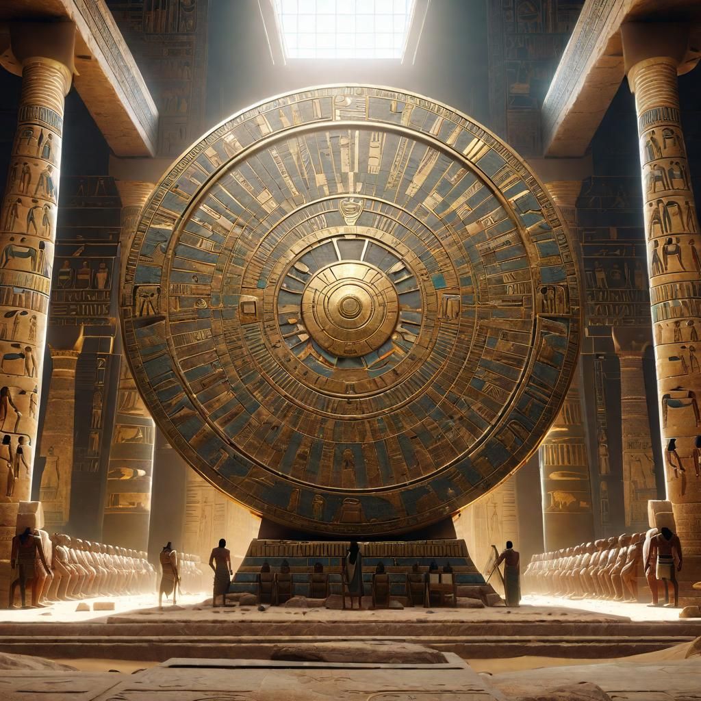 Ancient Egyptian Wheel AI Generated Artwork NightCafe Creator