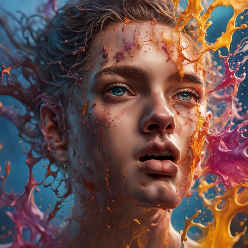 Man Smoking Cigar, Drinking Coffee: Hyperrealistic Art