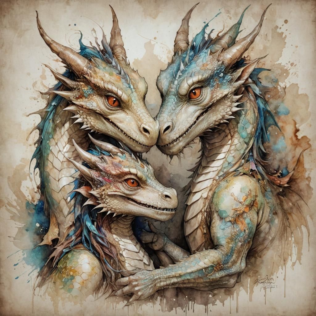 Dragon family portrait