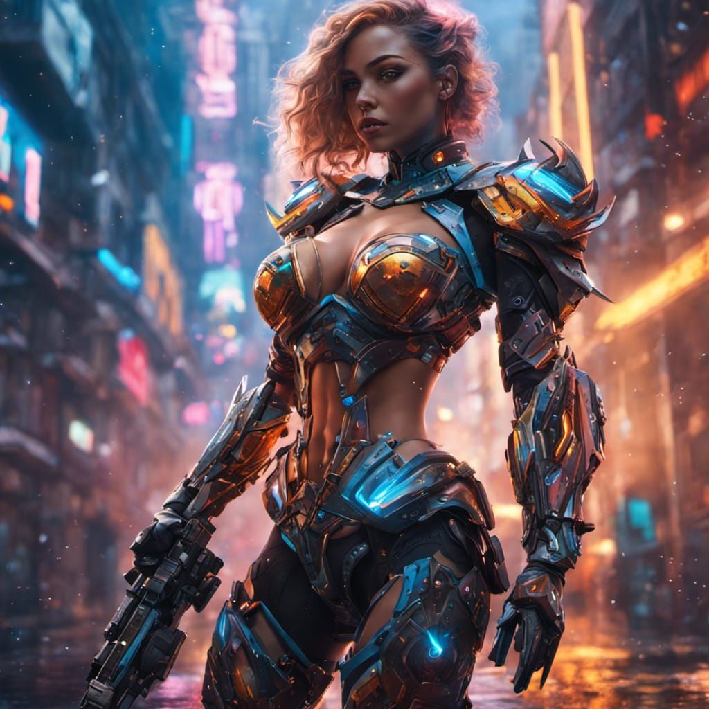 Cyborg beauty  by @Inthewasteland