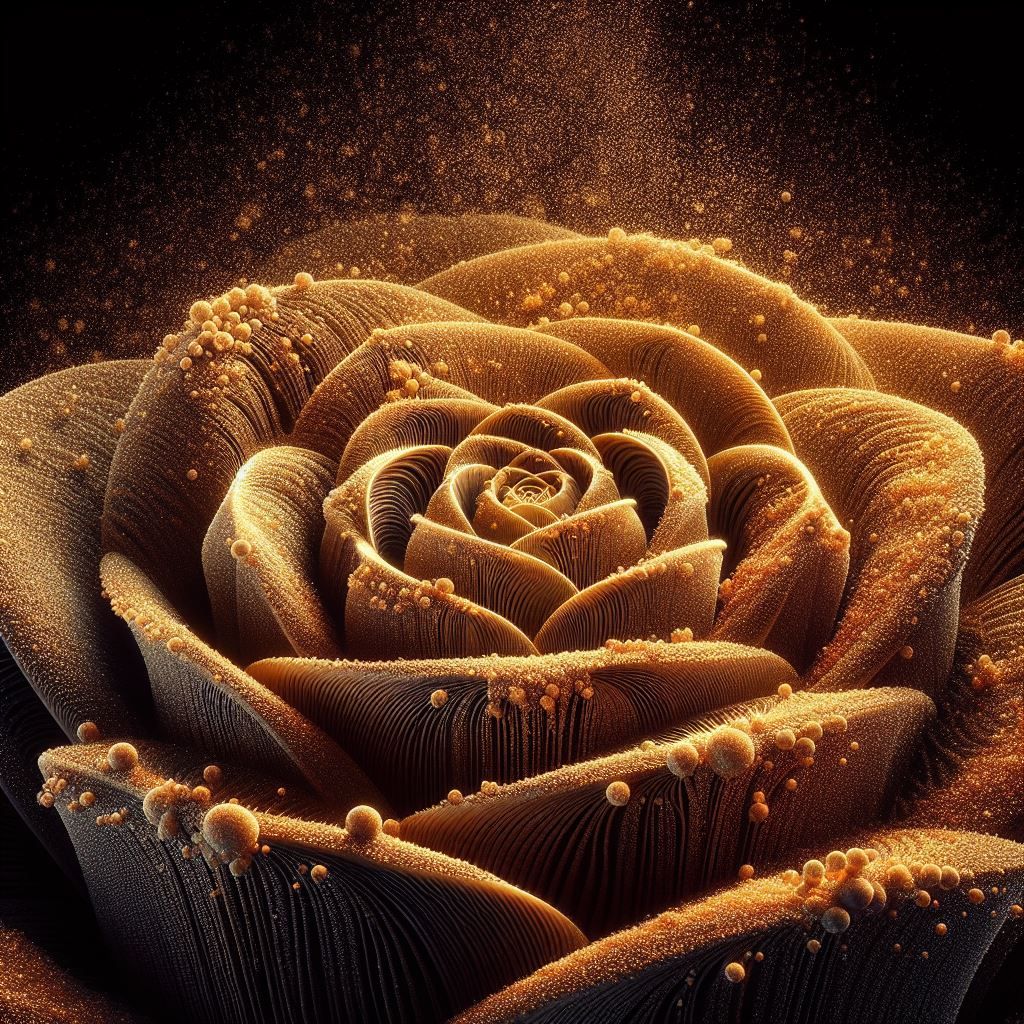 golden dust blooming