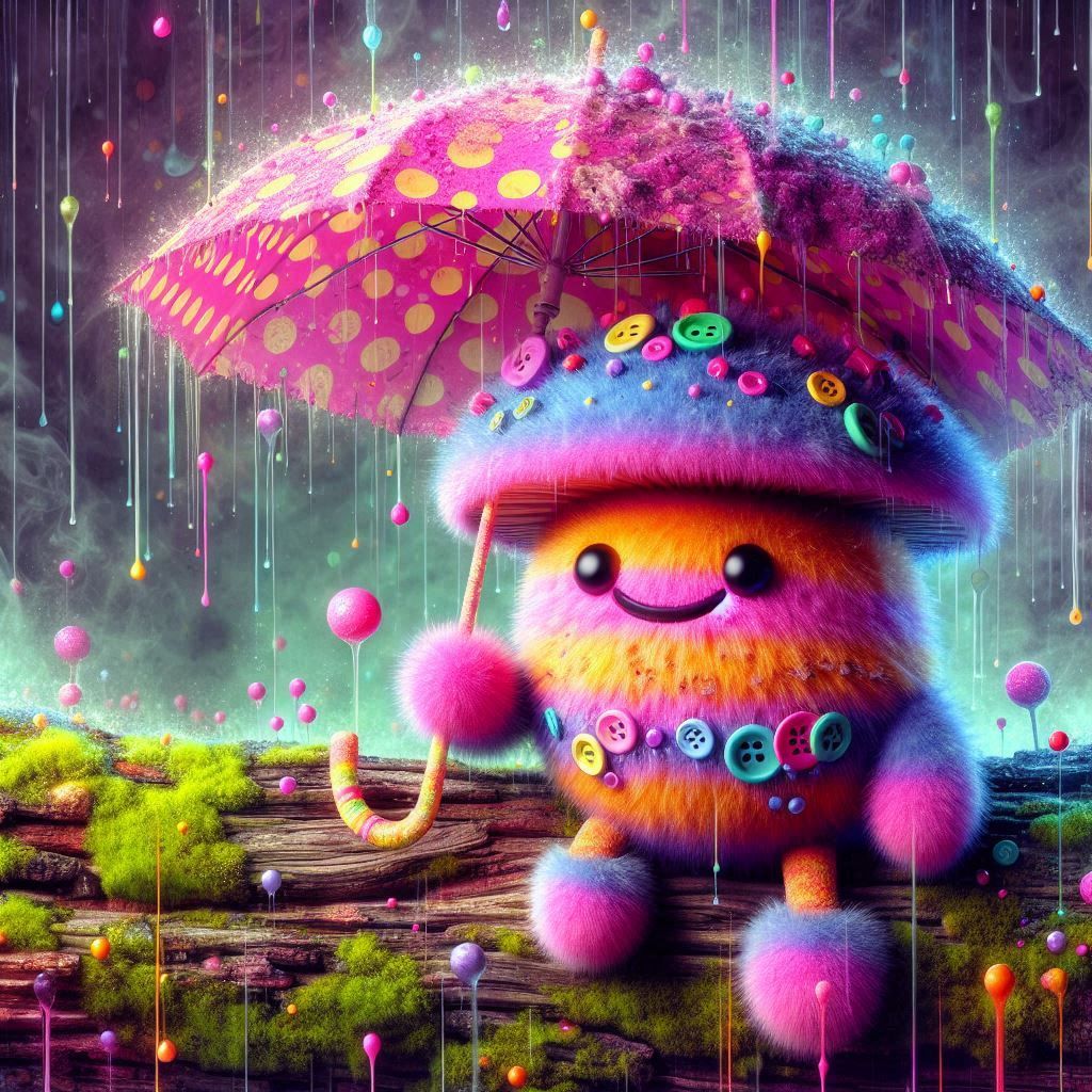 Fluffy mushroom spirit