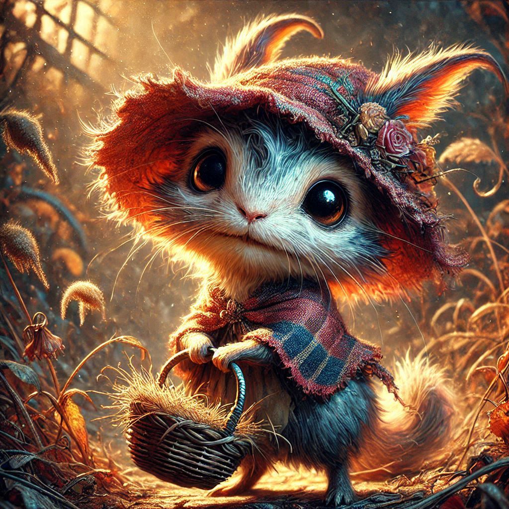 adorable fairy-tale fantasy creature portrait..