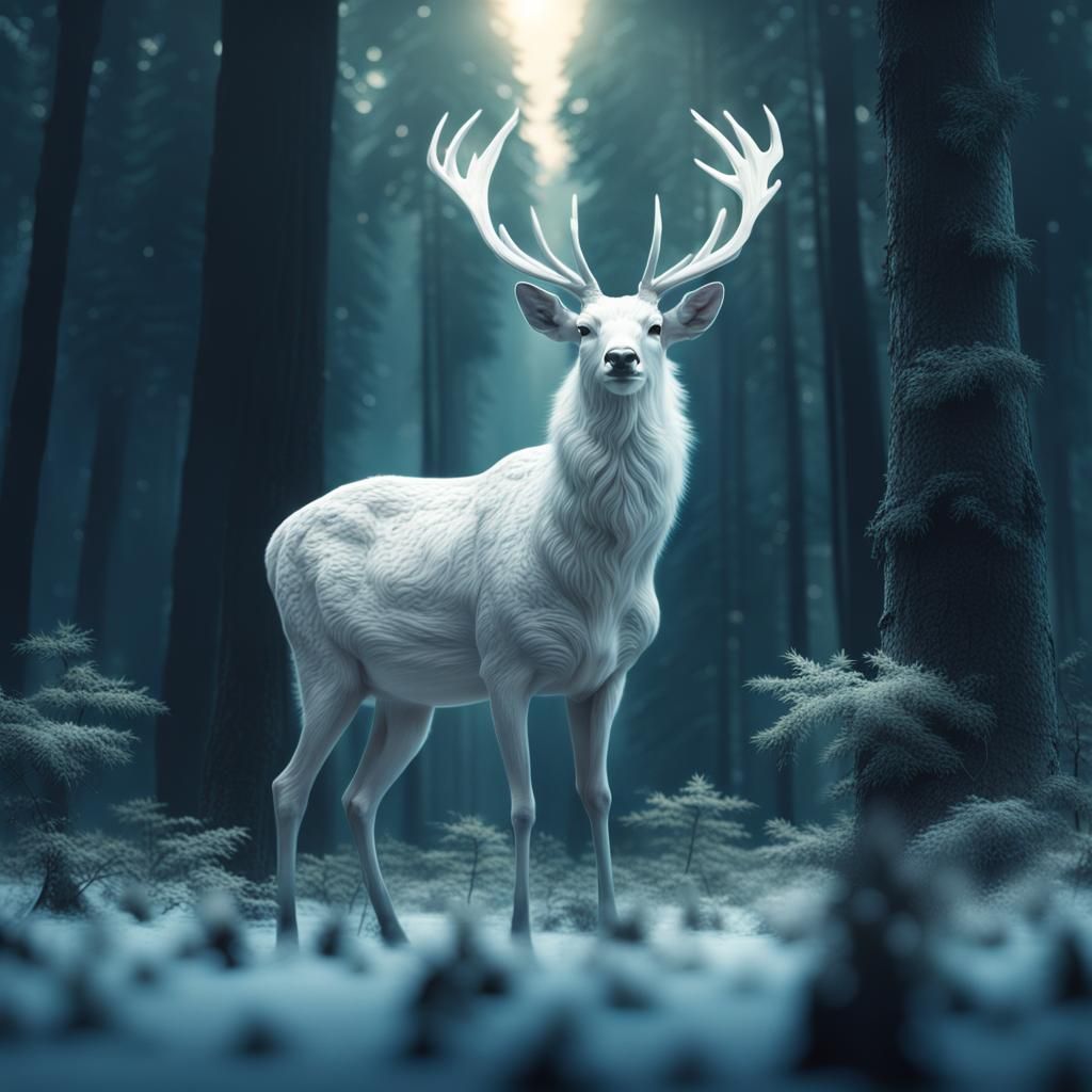 Snow deer  by @Clair Bear