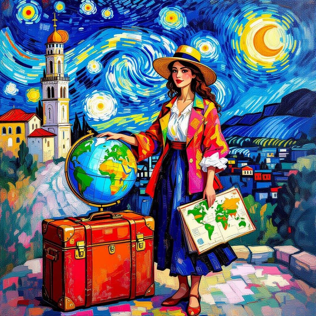 She wants to conquer the world Want to run away like everyone else To Rome or Morocco Maybe to Tokyo ...  by @Omri_slam