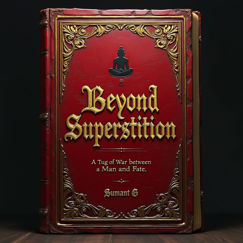 red cover with book title - beyond superstition, subtitle - ...